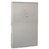 Changing table vertical stainless steel panelling