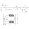 Hock WC SHA XS, stainless steel 1.4301 satin finish, without siphon, ADL-113710