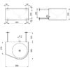 Washbasin DUO S TC R, ADL-160360