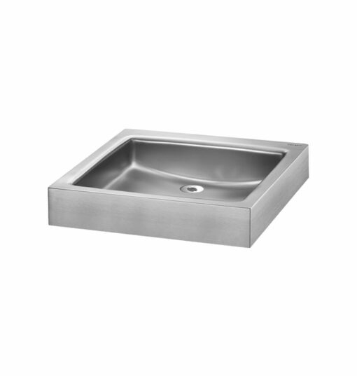 Lavabo senza foro per rubinetto in acciaio inox 120830