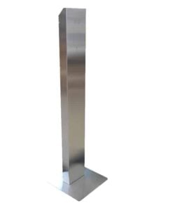 Colonna disinfettante in acciaio inox per dispenser