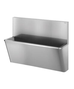 Operating theatre washing trough with rear wall 1400 mm