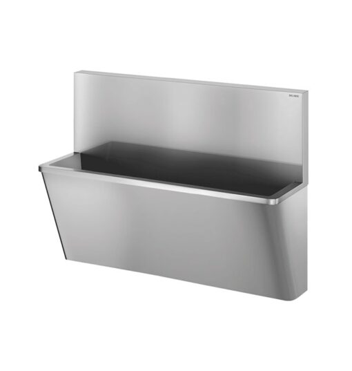 Operating theatre washing trough with rear wall 1400 mm