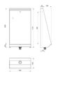 Single stand urinal L for floor installation, ADL-130200.2