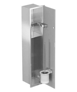 Toilet brush set wall mounting