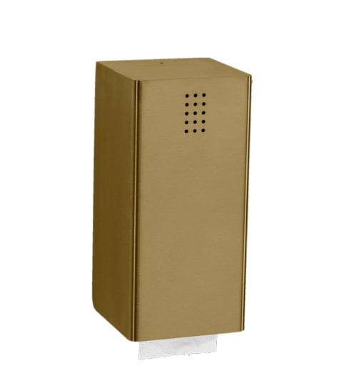PROOX, Toilet paper single sheet dispenser, stainless steel with PVD coating, BR-310