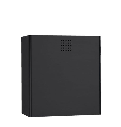 PROOX, Cestino per rifiuti piccolo, acciaio inossidabile con rivestimento a polvere nera, DP-230