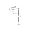 Combinaison de douche TEMPOSTOP, à fermeture automatique, ADL-747006