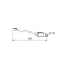 Valvola a chiusura rapida, a pedale, per lavabo, montaggio a pavimento, ADL-736001