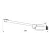 Valvola a chiusura rapida, a pedale, per lavabo, montaggio a pavimento G1/2B, ADL-736101