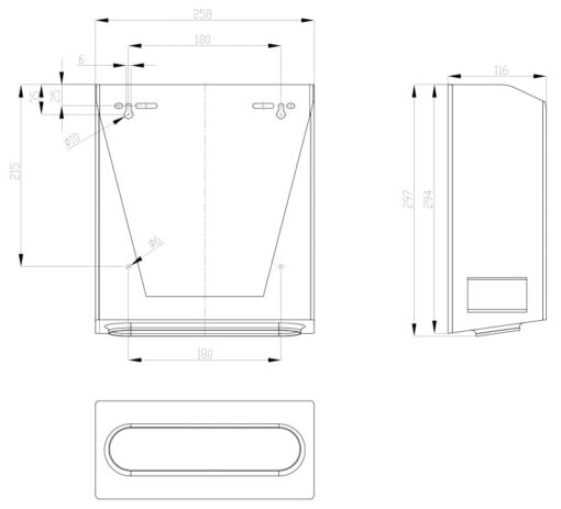 Distributore di asciugamani_ZE111 Disegno