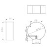 Jumbo toilet roll holder Proox stainless steel
