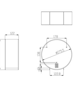 Porte-rouleau de WC Jumbo Proox Acier inoxydable