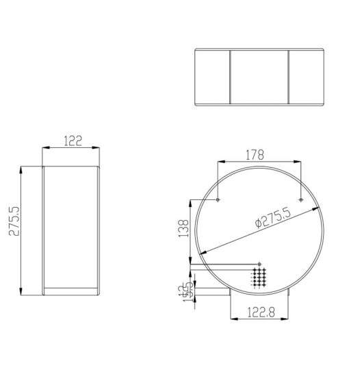 Jumbo toilet roll holder Proox stainless steel