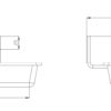 PROOX, drip tray holder, stainless steel, removable plastic tray, PU-144