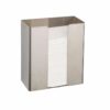 Towel dispenser open top large stainless steel