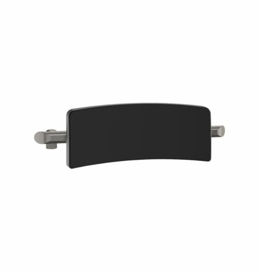 Comfort backrest for WC, aluminium powder-coated anthracite metallic