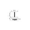 Vanne de vidange en acier inoxydable, ADL-580000