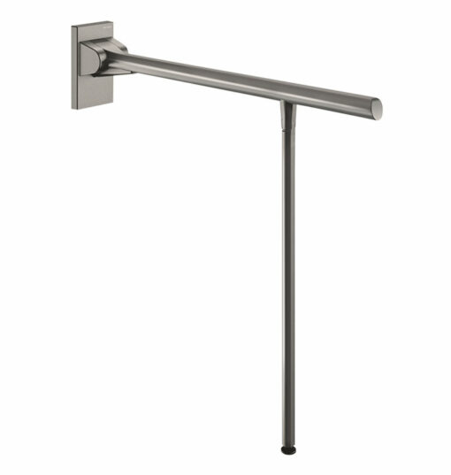 Stützklappgriff mit Fuss, L. 650mm, Aluminium anthrazit-metallic