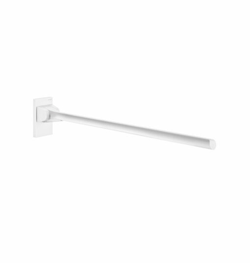 Maniglia di sostegno pieghevole, l. 850 mm, alluminio bianco opaco, ADL-511964W**