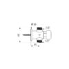 Urinal flush valve TEMPOSTOP, flush time 3 seconds, 777000**
