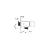 TEMPOSTOP urinal flush valve, flush time 3 seconds
