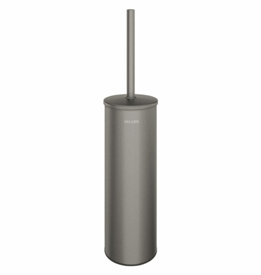 Set di scopini per montaggio a parete, con fissaggio antifurto, acciaio inox antracite-metallico