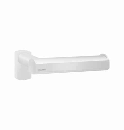 Distributeur de papier WC pour montage mural, aluminium thermolaqué blanc mat