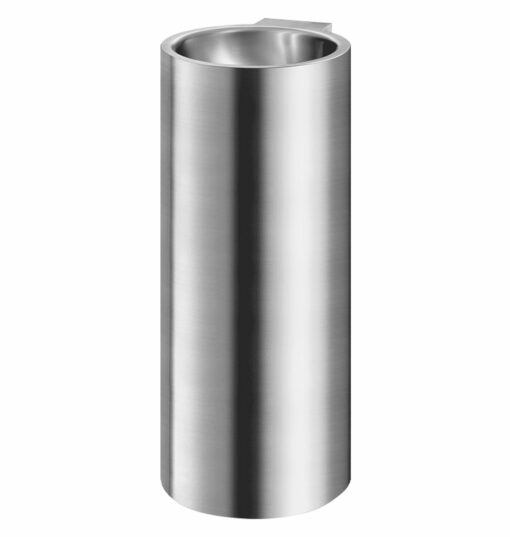 Washbasin on column, stainless steel material satin finish, without tap hole, ADL-120720
