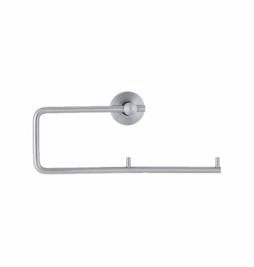 Portarotolo per due rotoli, acciaio inox