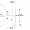 Double coat hook, stainless steel