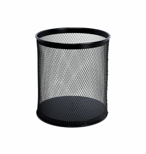 Free-standing waste bin, black, 21 litres