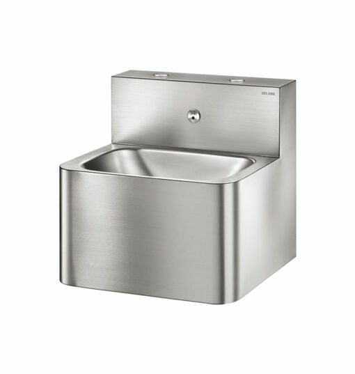Lavabo TEK con 2 manopole di azionamento per montaggio a parete, scarico nascosto, ADL-161360