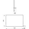 Tilt mirror vandalism-resistant stainless steel Drawing
