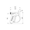 Shock-resistant cleaning gun with adjustable jet, ADL-433011**
