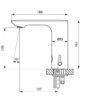 Robinet de lavabo pour montage sur table avec mitigeur froid/chaud, 6V, 6 L/min, SLU-63B
