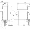 Miscelatore per lavabo in acciaio inox con attacco acqua calda/fredda, 24V DC, SLU-92ND**
