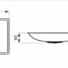 Lavabo en acier inoxydable sans trou pour robinet