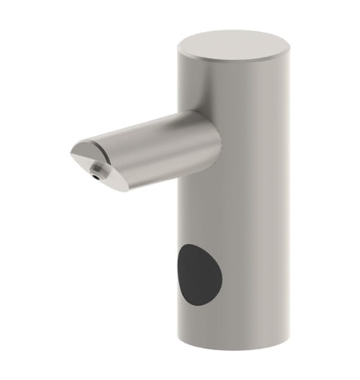 Automatic soap dispenser made of stainless steel with 1 litre soap container, 230V AC