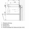 Stainless steel wall fitting 24V DC, black, SLU-43V**