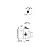 Shower combination TEMPOMIX, self-closing, with one-hand control, ADL-790709