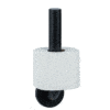 Reserverollenhalter Robust schwarz beschichtet