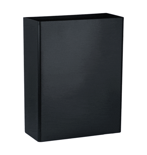 Litter bin black coated Armatron