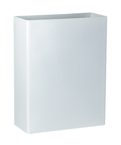 Waste bin white coated Armatron