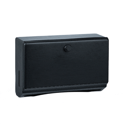 Paper towel dispenser small black coated