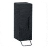 Soap dispenser black coated RAL9005