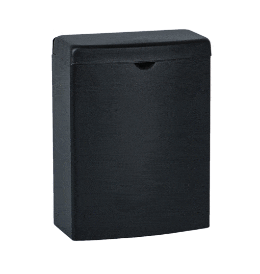 Hygiene waste bin black coated Armatron