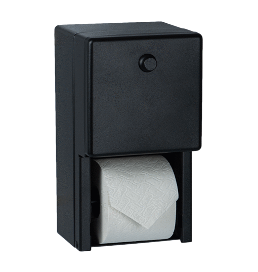 Porte-rouleau WC revêtu noir Armatorn