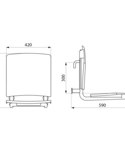 Disegno del sedile sospeso