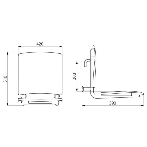 Hanging seat drawing